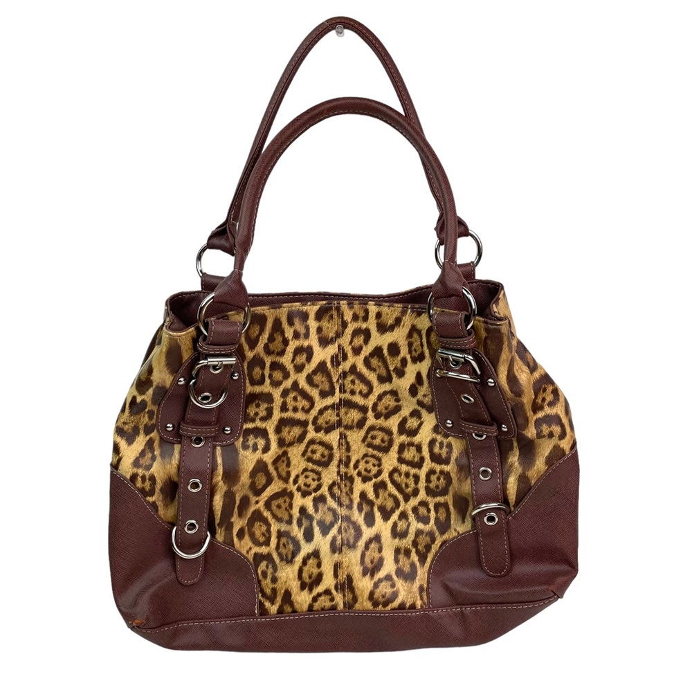 Reflections Leopard Print Hobo Handbag Purse